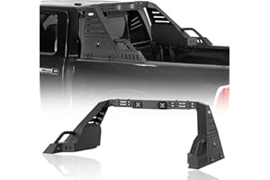 Hooke Road Full-Size Truck Sport Roll Bar Adjustable Chase Rack Universal for Dodge Ram 1500, Ford F-150, Toyota Tundra, GMC Sierra 1500, Chevy Silverado 1500 (Exclude ZR2)