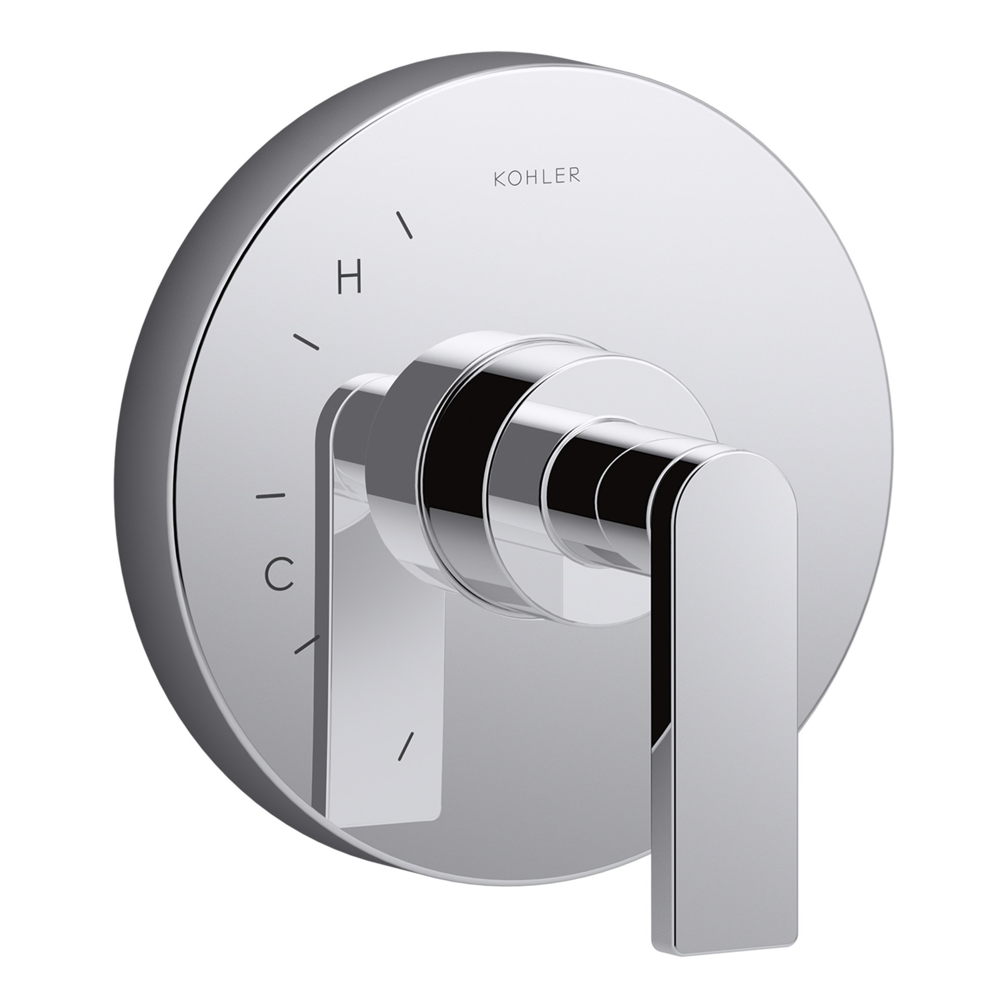 Photo 1 of KOHLER K-TS73115-4-CP Composed Valve Trim with Lever Handle For Rite-Temp Pressure-Balancing Valve, Not Included, Polished Chrome