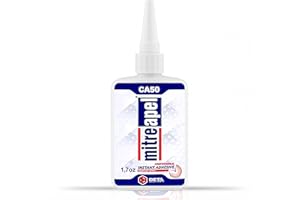MITREAPEL Cyanoacrylate (CA) Super Glue (1.7 oz) for Plastic, Metal, Leather, Ceramic - Fast Adhesive for Woodworking, Hobby Models, Carpentry - 1 Pack
