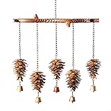 Ancient Graffiti Pine Cone Wind Chimes, Flamed