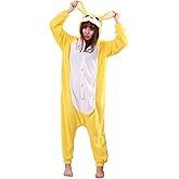 Honeystore Unisex Warm Sleepwear Adult Cosplay Rabbit Pajamas Costume Homewear