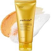 medicube Facial Cleanser Turmeric Capsule Foam Cleanser | Balancing Uneven Skin Tone &amp; Texture - Fade Appearance of Uneven Patches, After Spot Care, Korean Skincare, 4.23 oz