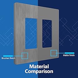 LIDER Matte Finish Double Decorator Switch