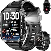 ALLENERGY Smart Watches for Men (Answer/Make Call) 1.96IN Waterproof SmartWatches with Flashlight 30+ Days Extra Long Battery Life 24/7 Fitness Tracker for 100+ Sport - Gift for Friend and Family