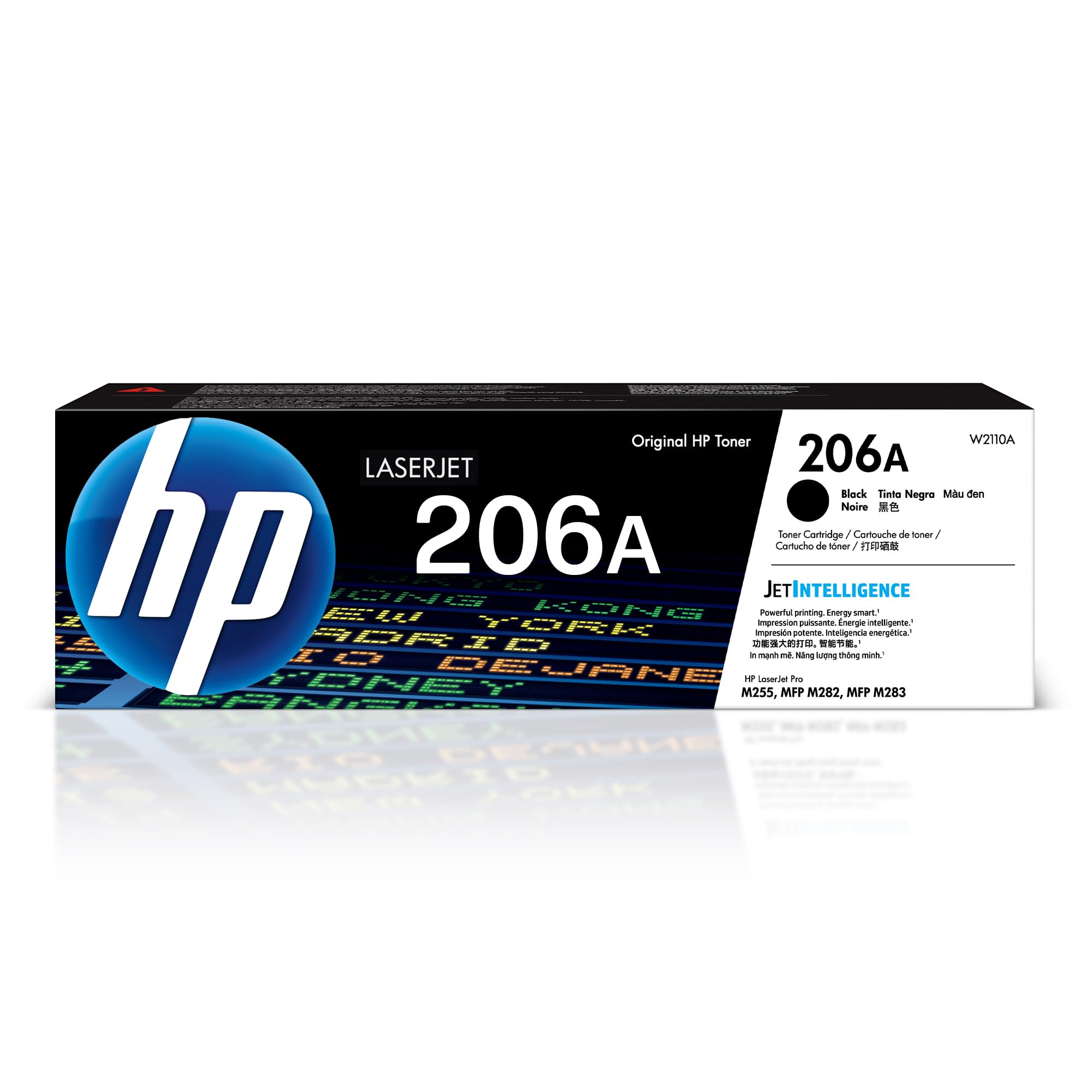 Cartucho de tóner negro HP 206A | Funciona con las series Color LaserJet Pro M255, MFP M282, M283 | W2110A