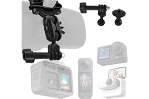 Triplinger Vehicle Mount Compatible with Gopro/Insta360/DJI Sport Cam Dash Cam Rearview Mirror Mount Holder for Hero 13/12/11