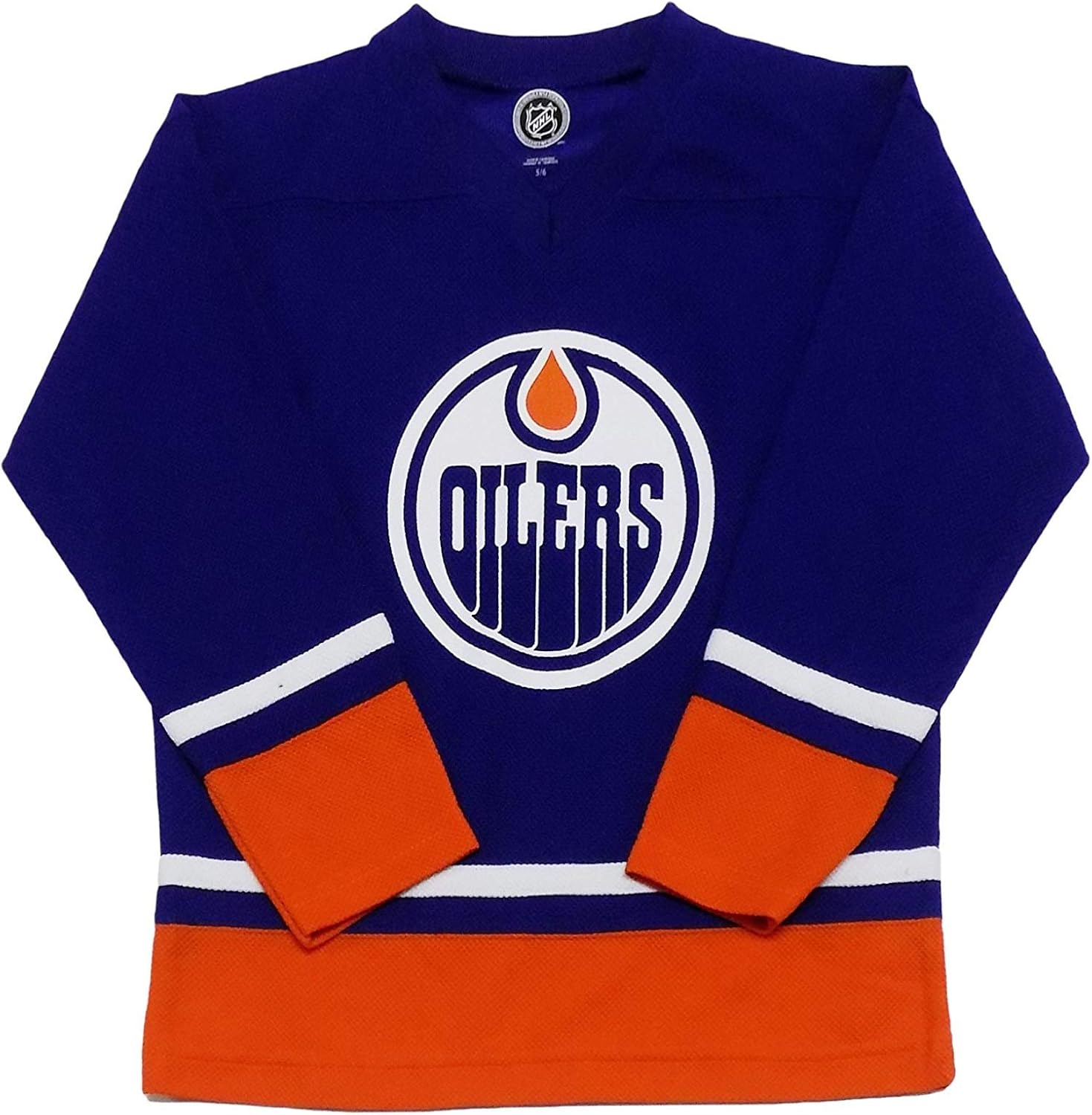 Edmonton Oilers Blank Blue Men's Home Fashion Jersey Clothing