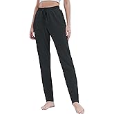SEVEGO Women's Sweatpants Tall Cotton Yoga Lounge 30"/32"/34"/36" Casual Open Bottom Soft Workout Zipper Pocket Joggers