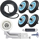 Upgraded Sam-Sung Dryer Repair Kit Compatible with Samsung Dryer Roller Replacement Kit, Replacement for Samsung Dryer Parts DC97-16782A Dryer Roller, DC93-00634A Idler Pulley, 6602-001655 Belt