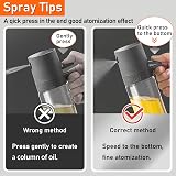 Fuwnvuwn 250ml Olive Oil Spray Bottle with Brush for Cooking & BBQ view 6