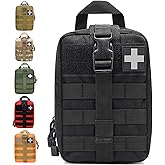 1000D Molle Ifak Pouch Rip Away, Tactical Tear Away Medical Pouch Empty, Military First Aid Pouch Bag Only for Camping Hiking Travel
