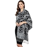 PASKMLNA Reversible Paisley Pashmina Shawl Wrap Elegant Colors