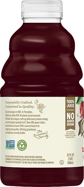 R.W. KNUDSEN JUST TART CHERRY JUICE, 32 FL OZ (PACK OF 1)