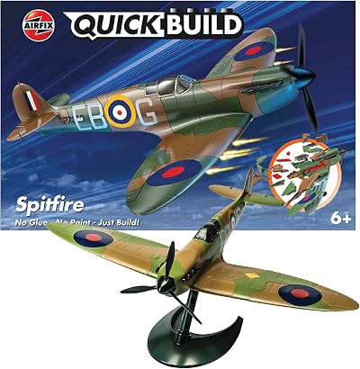 Airfix QuickBuild J6000 Spitfire Model Aircraft Kit for Kids 6+