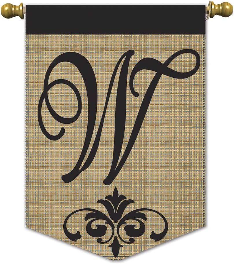 Best Burlap W Garden Flag