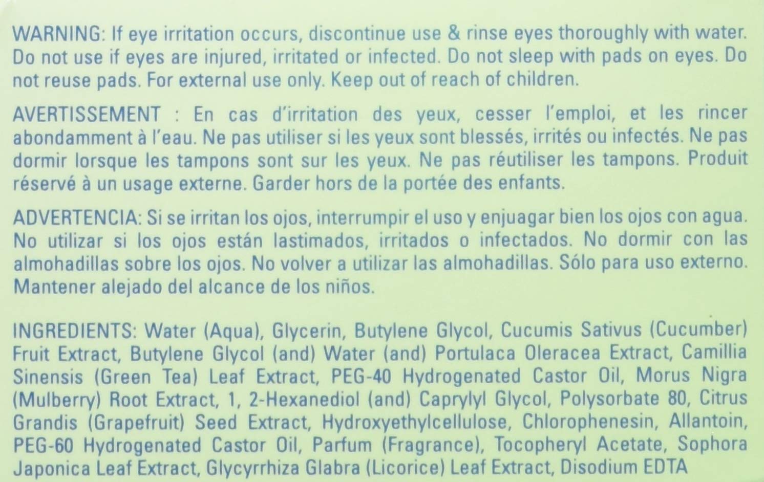 Fran Wilson Nourish My Eyes Cucumber, 36 Count : Eye Treatment Products : Beauty