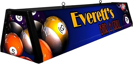 custom pool table lights