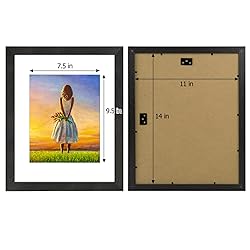 Golden State Art, 11x14 Picture Frame Set of 4
