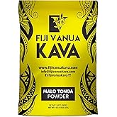Fiji Vanua Kava-Malo Tonga Kava Drink Powder, Medium Grind Traditional Kava Root Powder, Easy to Prepare Kava Root Powder with Smooth and Creamy Taste, Premium, 8oz