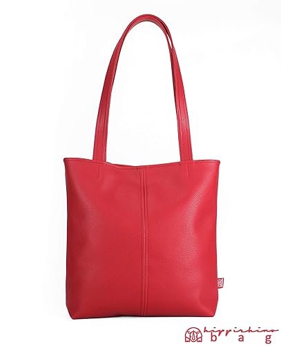 tote bag red inside