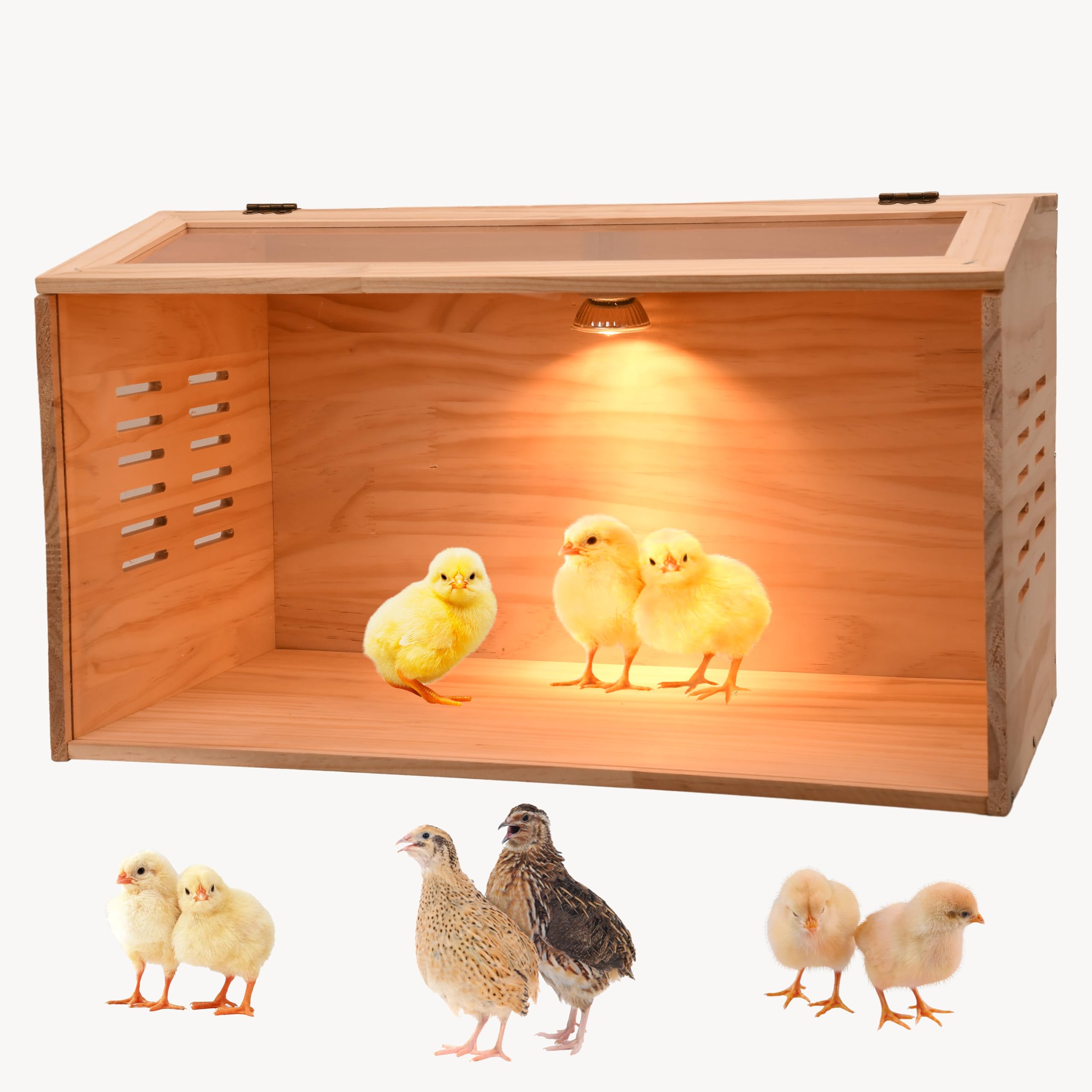 Photo 1 of Brooder Box for Chicks, Chicken Brooder Box, Poultry Brooder with Heaters, Chick Brooder for Baby Chicks, Ducks, Quail Birds
