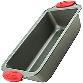 Boxiki Kitchen Bread Pan for Baking, Premium Loaf Pan, Made of Nonstick Steel, Professional Baking Pan with Silicone Handles 