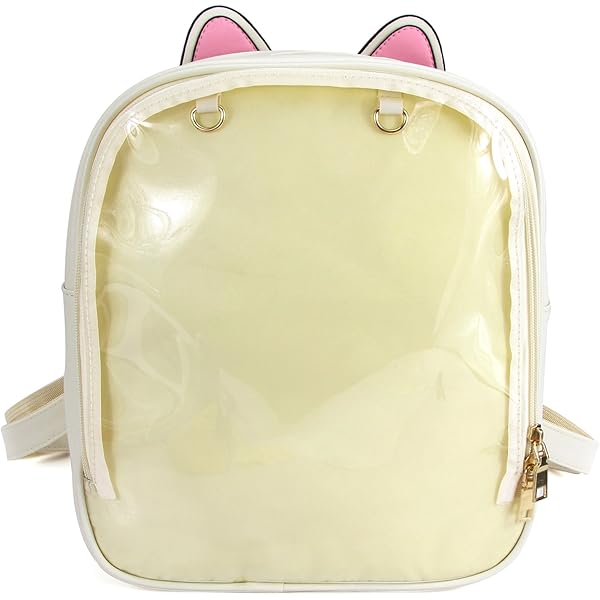 Amazon.com | PG6 Candy Leather Ita Bag Backpack Clear Cat
