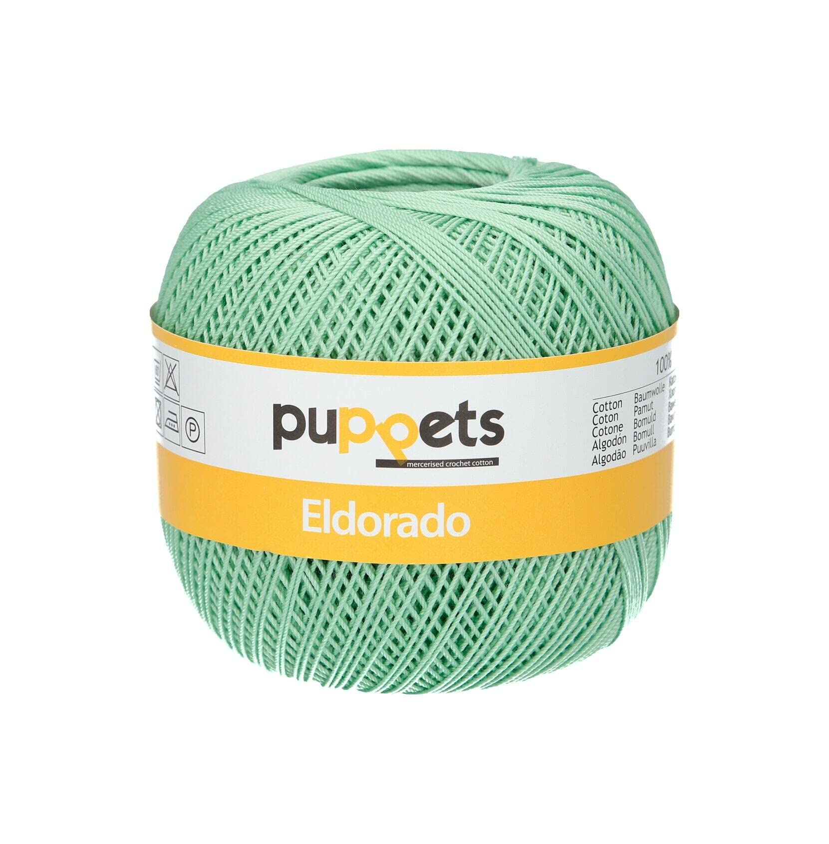 Puppets Crochet Yarn, Cotton, 7518, Green โ image 1