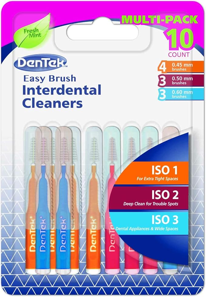 DenTek Easy Brush Interdental Brushes, Multi Pack(Packaging may Vary