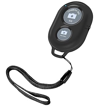 Bluetooth Remote Shutter,by Ailun,Bluetooth Remote Camera Control for Any iOS & Android Smartphone,for iPhone 7/7 Plus,6/6s Plus,5S,5C,5,iPad Air Mini,Samsung Galaxy S7 S6 Edge S5[Black]