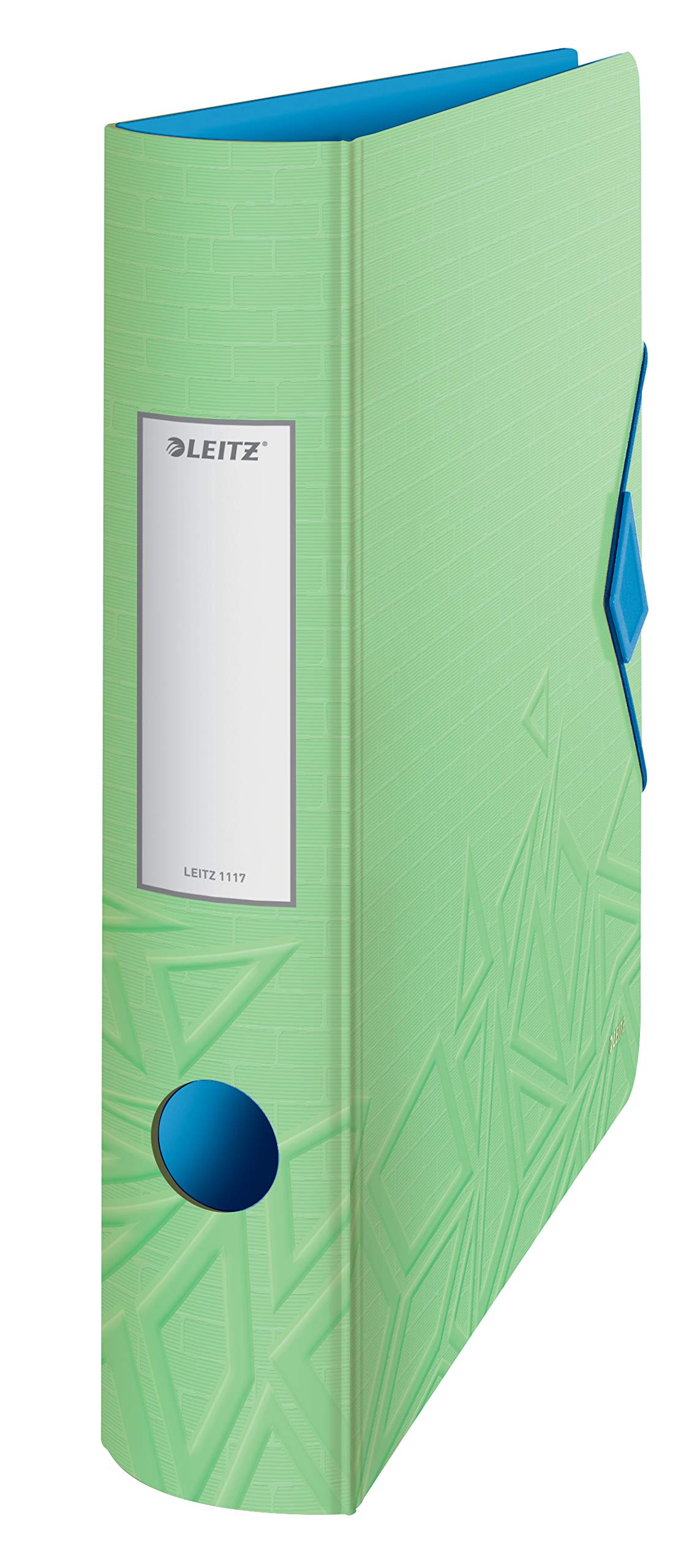 Leitz 180° Active Urban Chic A4 Lever Arch File, Green, Curved Spine 65mm Width, Elastic Fastening, Light polyfoam, Urban Chic, 11170050