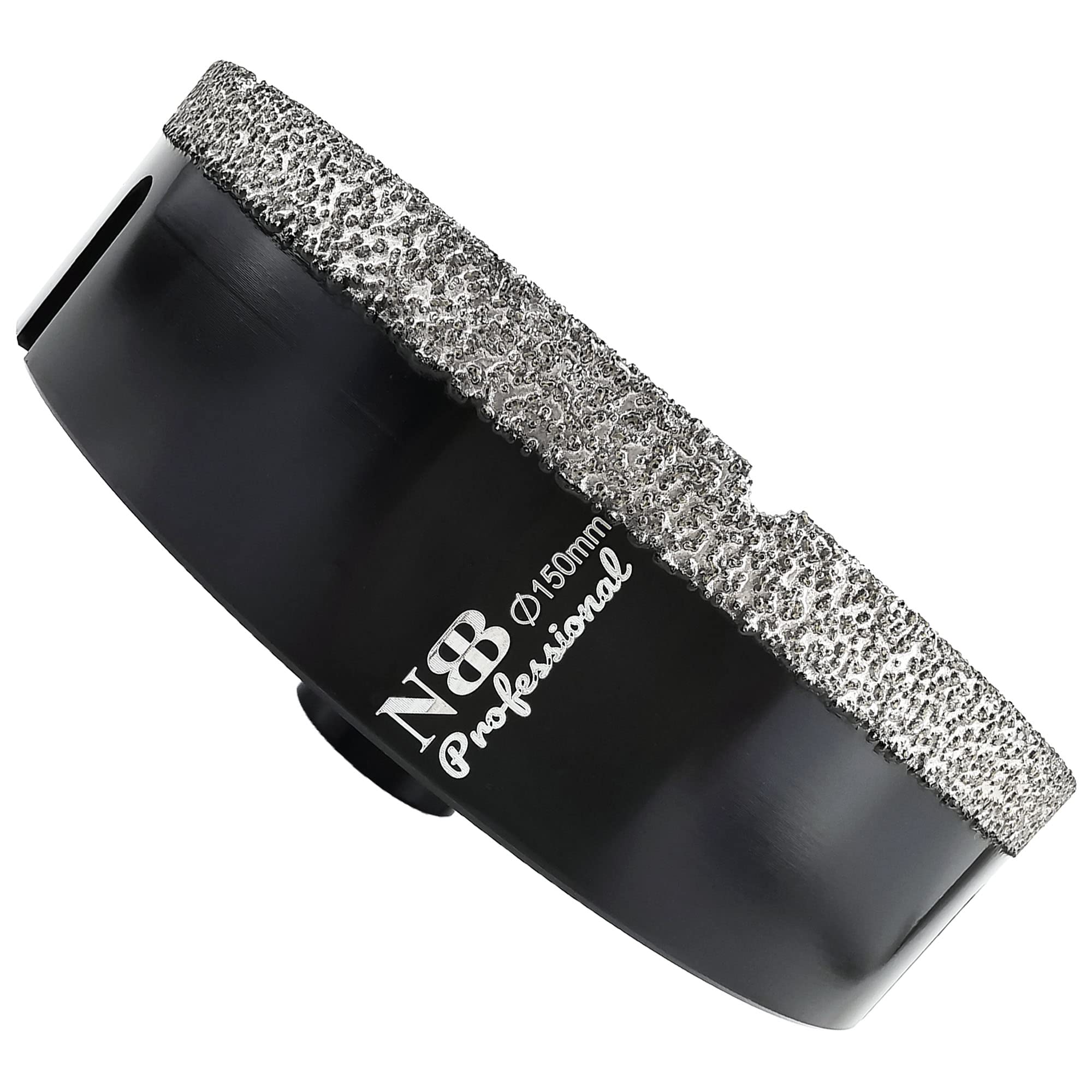 NBB Vacuum brazed Diamond Hole Saw with M14, for Dry or Wet Drilling Professionally on Hard Porcelain, Ceramic, Tile, Granite, Marble, Fast, Durable, for Angle Grinder (150mm) — image 1