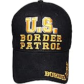 Let it Fly US Border Patrol Black Embroidered Hat Cap