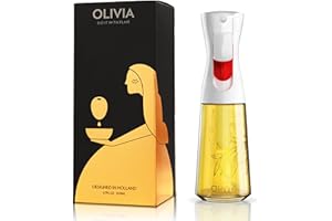 FLAIROSOL OLIVIA Oil Sprayer for Cooking, 200ml Glass Olive Oil Sprayer, Continuous Oil Spray Bottle with Portion Control, Ol