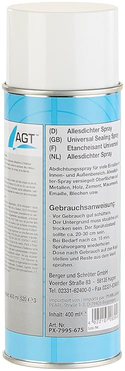Unbekannt AGT Dichtspray: Allesdichter-Spray, weiß, 400 ml (Dichtungsspray)