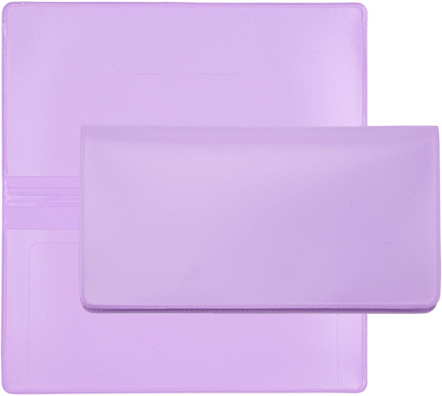 Lavendar Vinyl Checkbook Cover, Top Tear Personal Vinyl Checkbook Cover