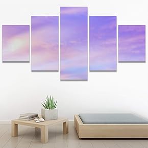 SIGNWIN 5 Panel Canvas Wall Art Modern Art...