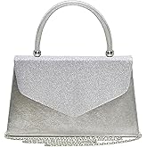 Dasein Women's Evening Bag Party Clutches Wedding Purses Cocktail Prom Handbags with Frosted Glittering