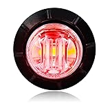 Maxxima M09300RCL Red 3/4" Round LED Clear Lens