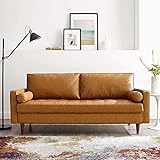 Modway EEI-3765-TAN Valour Upholstered Faux Leather