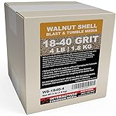 1.8 kg or 4 lb Ground Walnut Shell Media Abrasive 18-40 Grit for Tumbling, Vibratory or Blasting