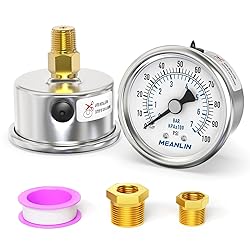 MEANLIN MEASURE 0~100Psi Dry Pressure Gauge