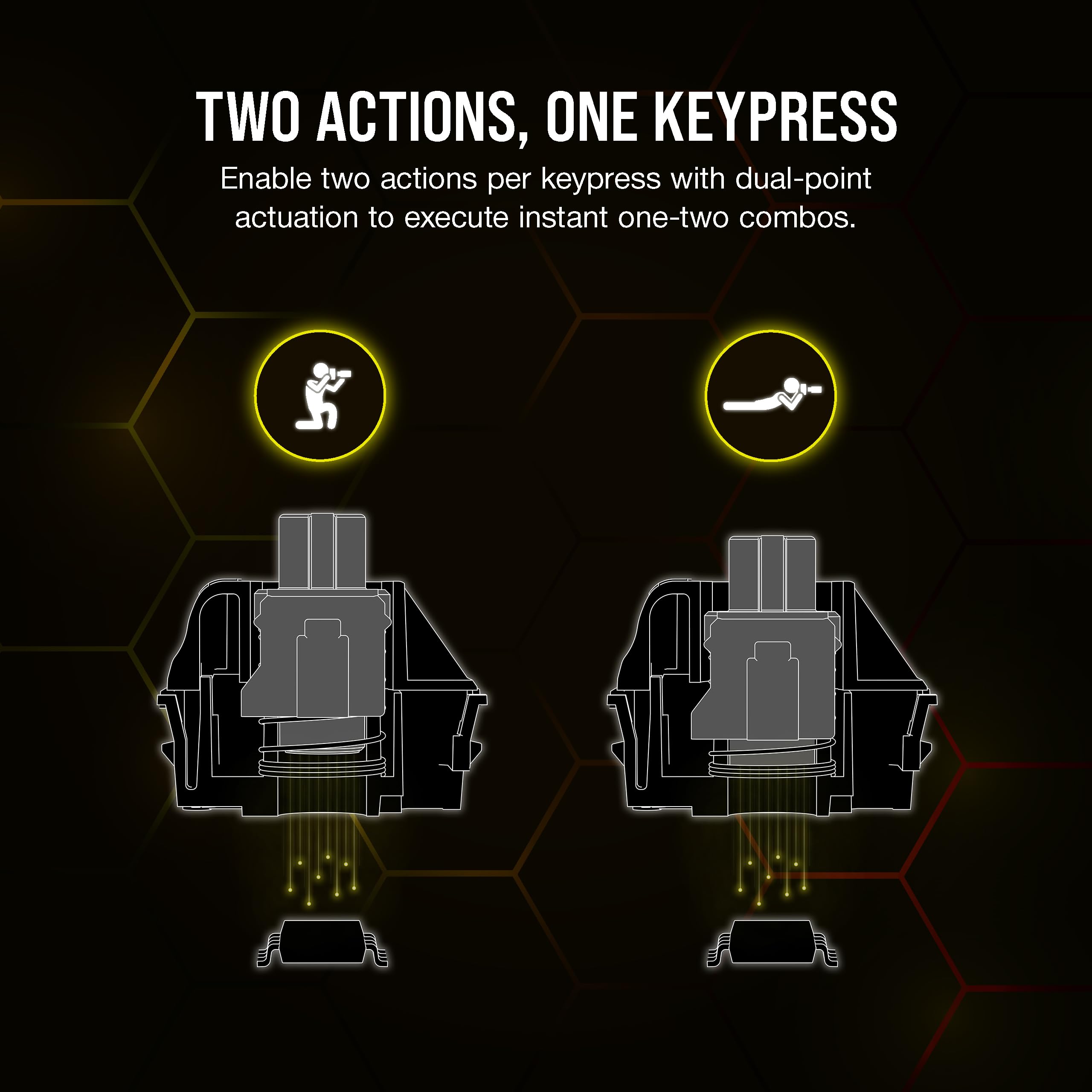CORSAIR K70 MAX RGB Magnetic Mechanical Wired Gaming Keyboard – MGX Adjustable Switches, Simultaneous SOCD and Rapid Trigger, PBT Double-Shot Keycaps, Sound Dampening, 8000Hz Polling, QWERTY NA, Black