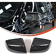 Door Rear View Mirror Cover Compatible with Cadillac Escalade 2021 2022 2023, Rear View Mirror Outside Housing Wing Mirror Trim Cover Cap Carbon Fiber Pattern Accessories