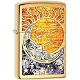 Zippo Lighter: Fusion Sun and Moon - High Polish Brass 78780