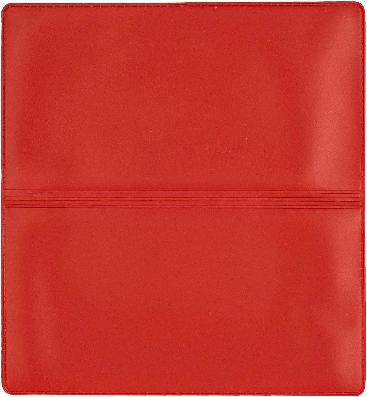 Red Vinyl Checkbook Cover, Top Tear Personal Vinyl Checkbook Cover