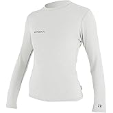 O'Neill Women’s Hybrid Long Sleeve Sun Shirt, UPF 50+ Sun Protection, Rash Prevention for Surfing and All Water Activities