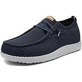 1TAZERO Men's Extra Wide Slip-On Shoes Loafers Orthopedic Diabetic Shoes for Swollen Feet Comfortable Walking with Arch Support for Plantar Fasciitis