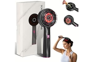 MERNUNUX Laser Therapy Hair Growth Comb, 3 in 1 Hair Oil Applicator for Hair Care, 360° Electric Scalp Massager, Stimulates Hair Regrowth for Men & Women, IPX7 Waterproof