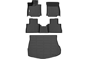 GINOWY-Floor Mats & Cargo Liner for 2022-2025 Lexus NX(NX250/NX350/NX350 F Sport/NX350h/NX450h+/NX450h+ F Sport), All Weather Floor Mats for Lexus NX Floor Liners for NX Accessories